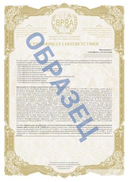 Образец Приложение к СТО 01.064.00220722.2-2020 Цимлянск Сертификат СТО 01.064.00220722.2-2020 
